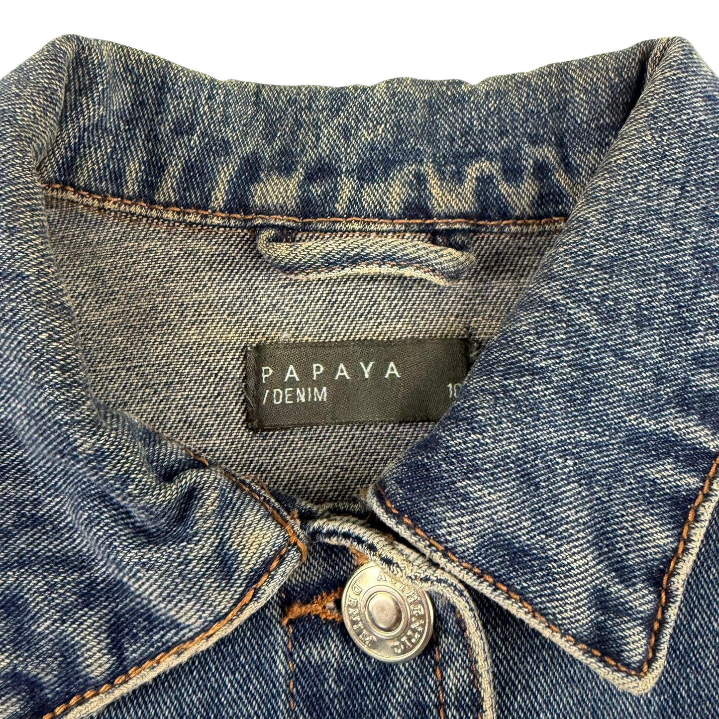 Papaya UK 10 blue denim jacket