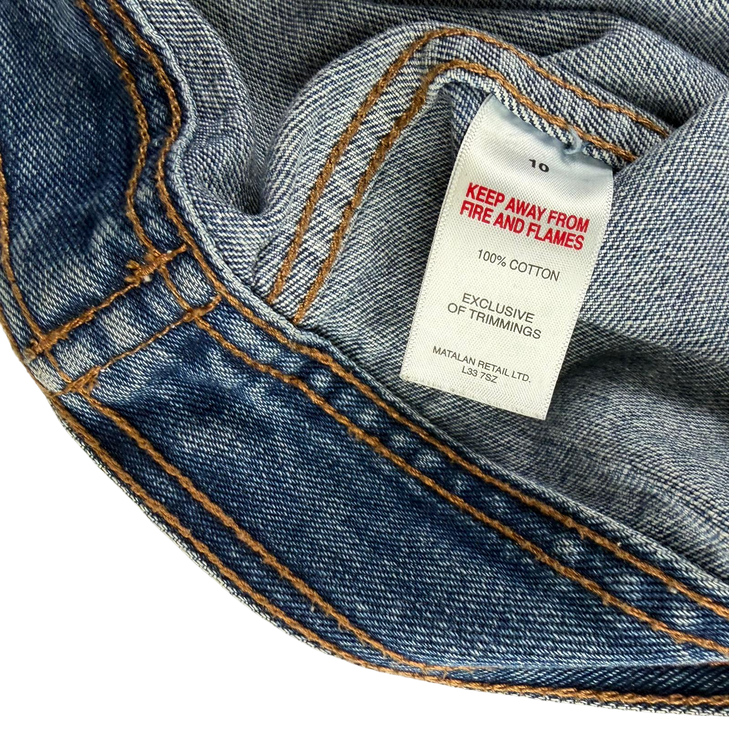 Papaya UK 10 blue denim jacket