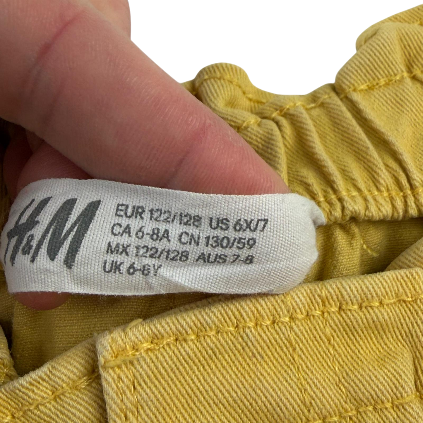H&M 6-8 years yellow skirt