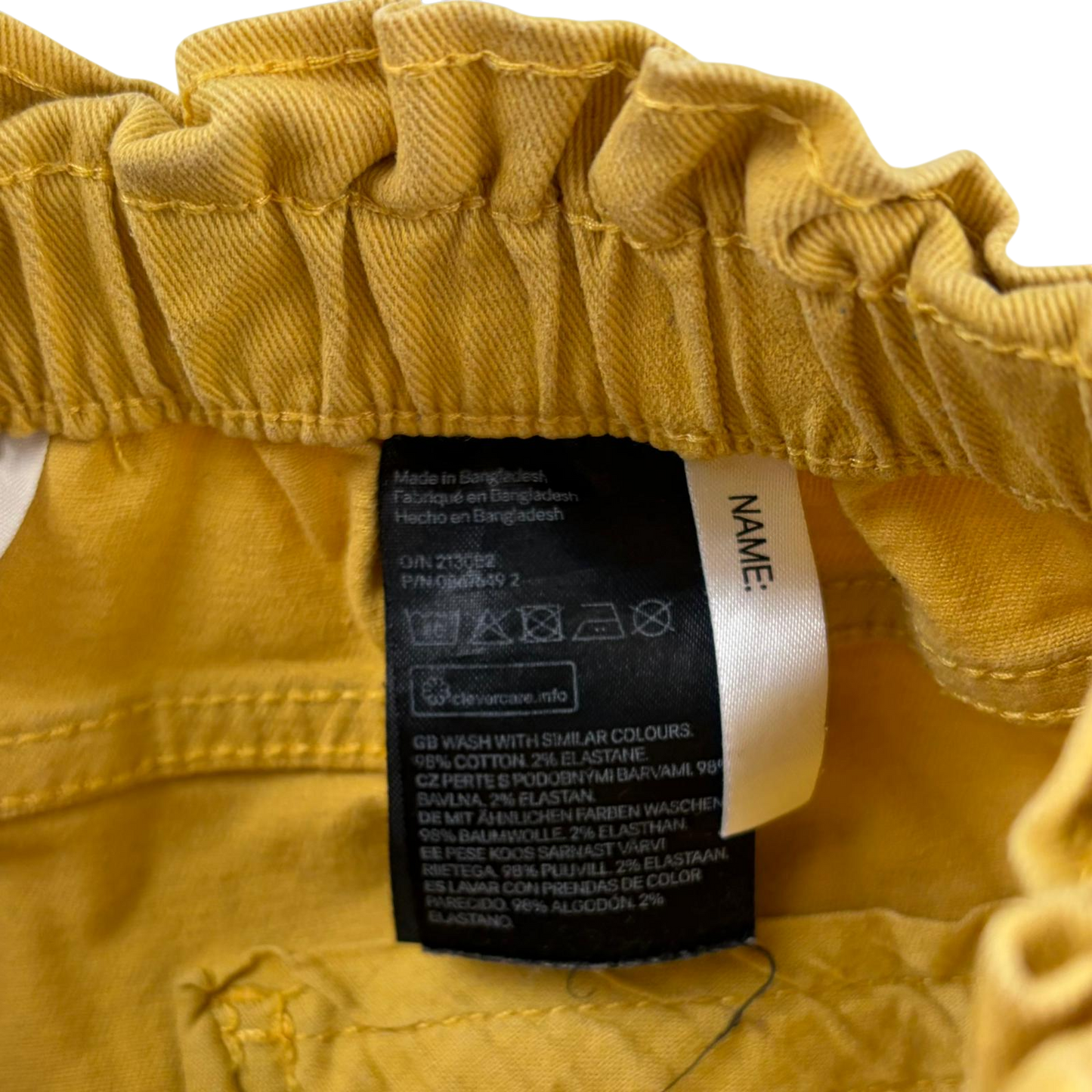 H&M 6-8 years yellow skirt