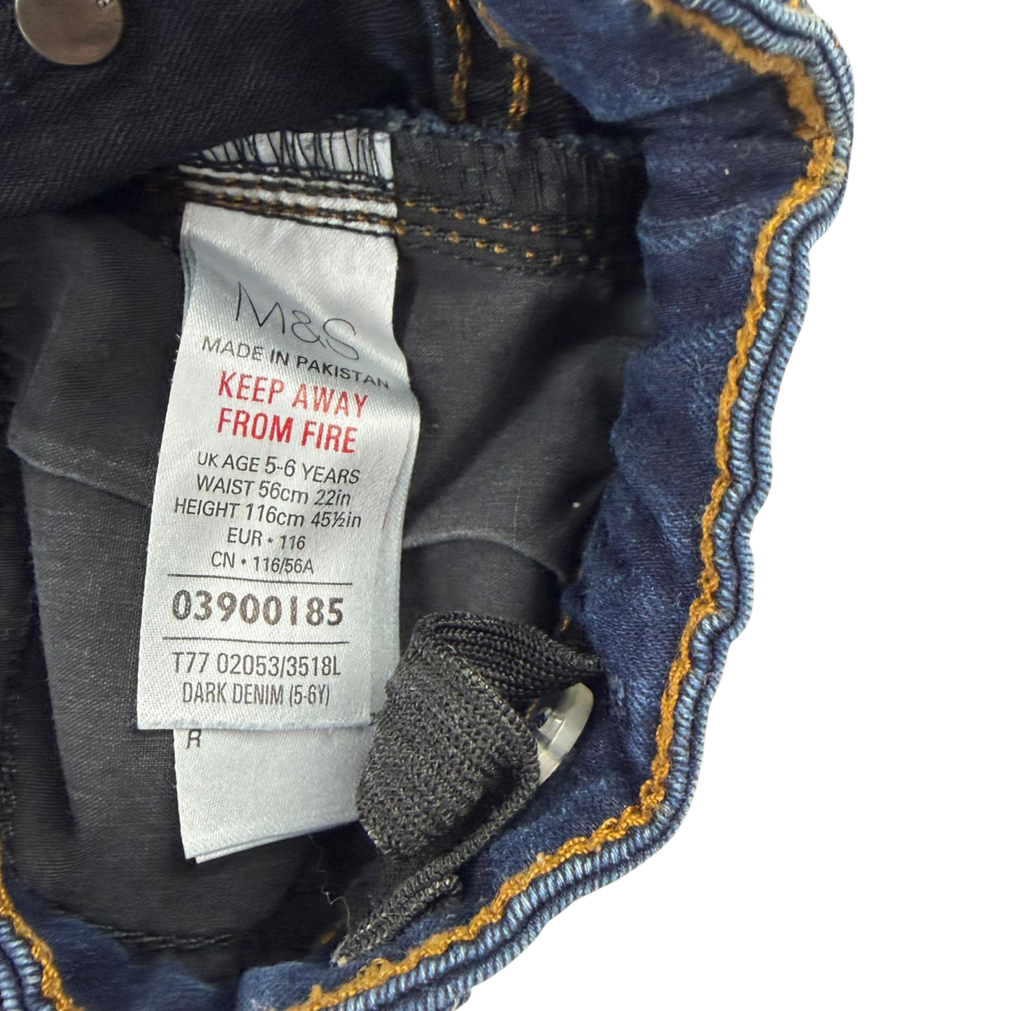 M&S 5-6 years blue skirt