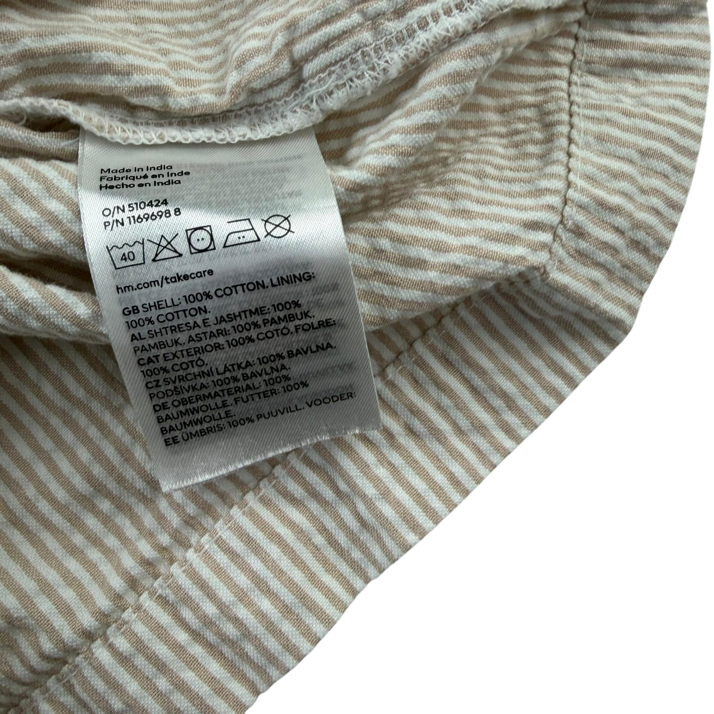 H&M 8-9 years beige blouse