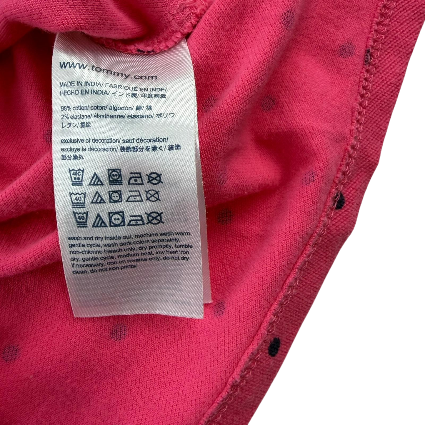 Tommy Hilfiger 8-10 years pink polo shirt