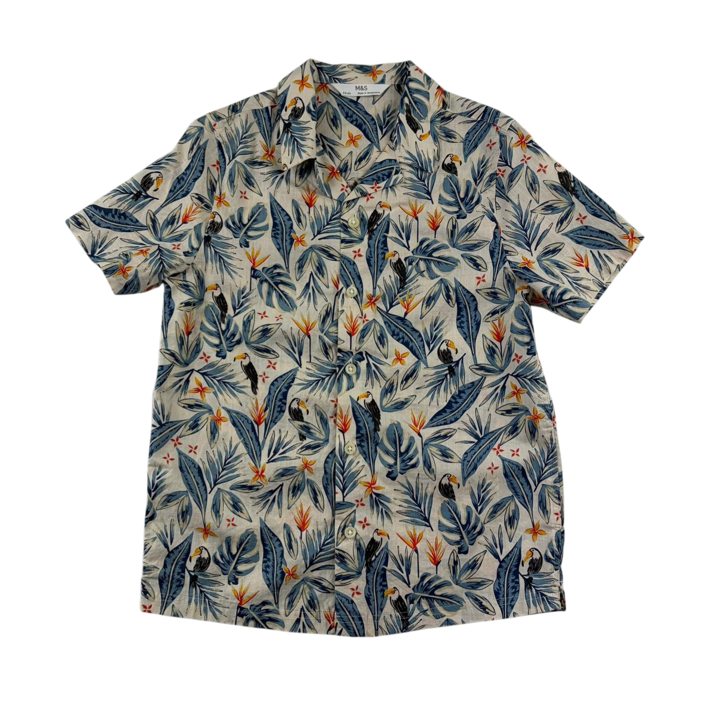 M&S 5-6 years floral shirt