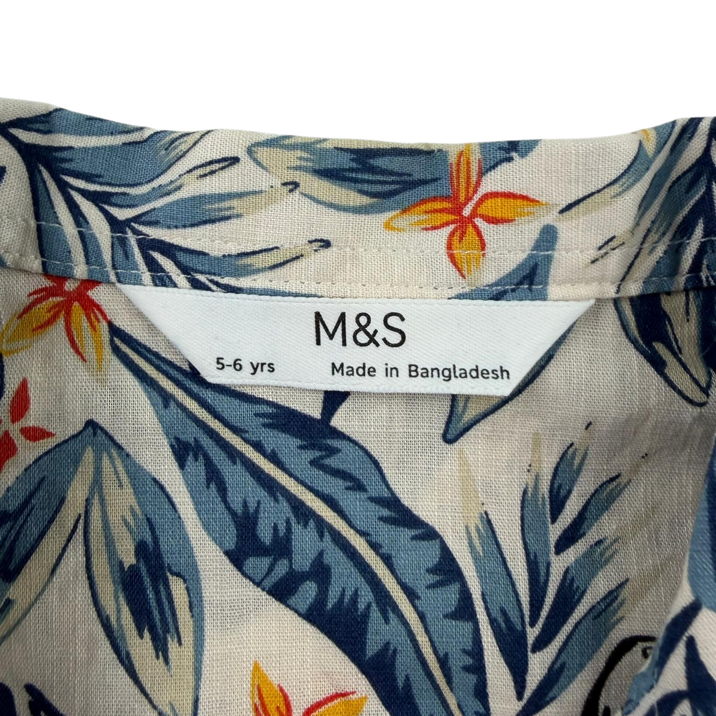 M&S 5-6 years floral shirt
