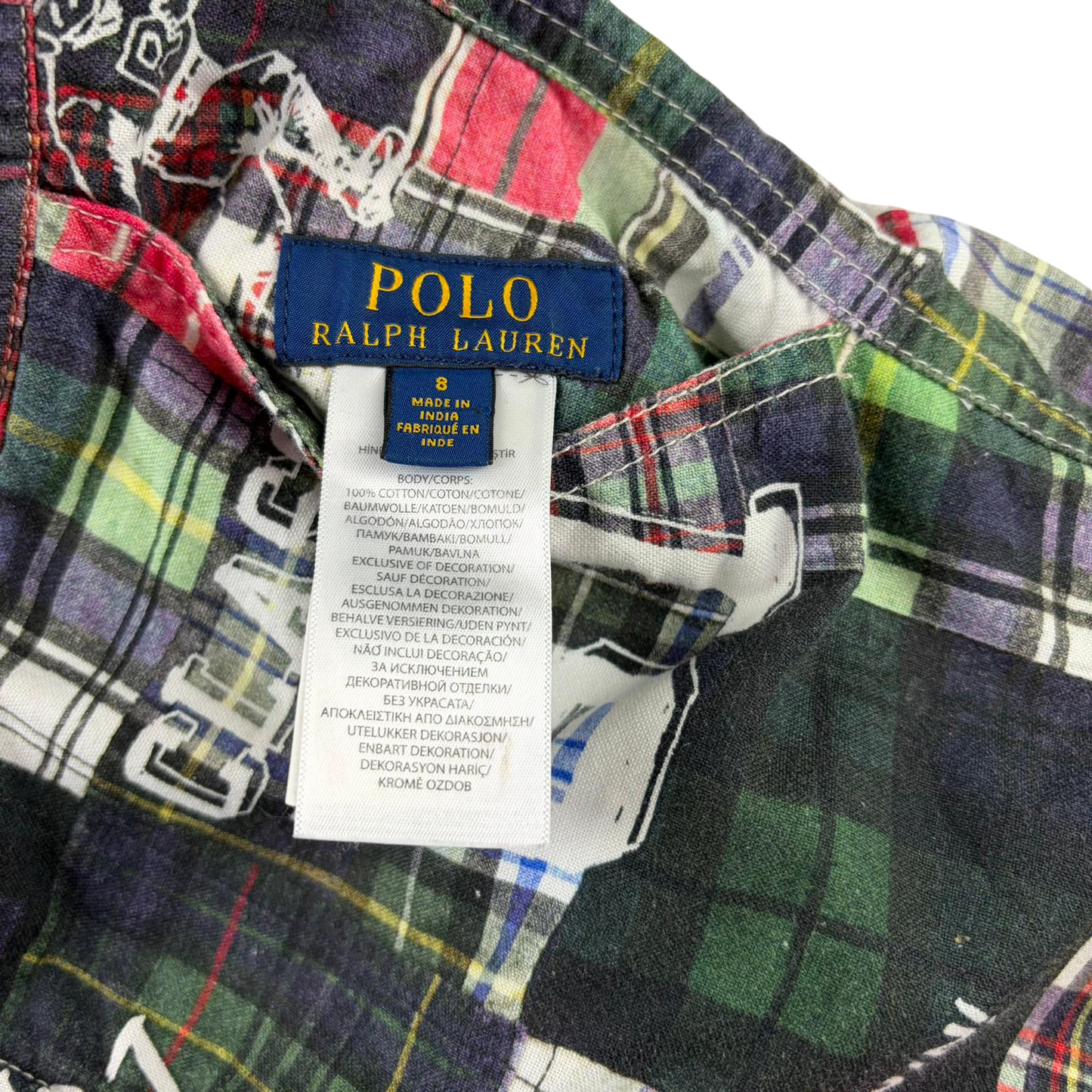 Ralph Lauren 8 years multicolour reversible shorts