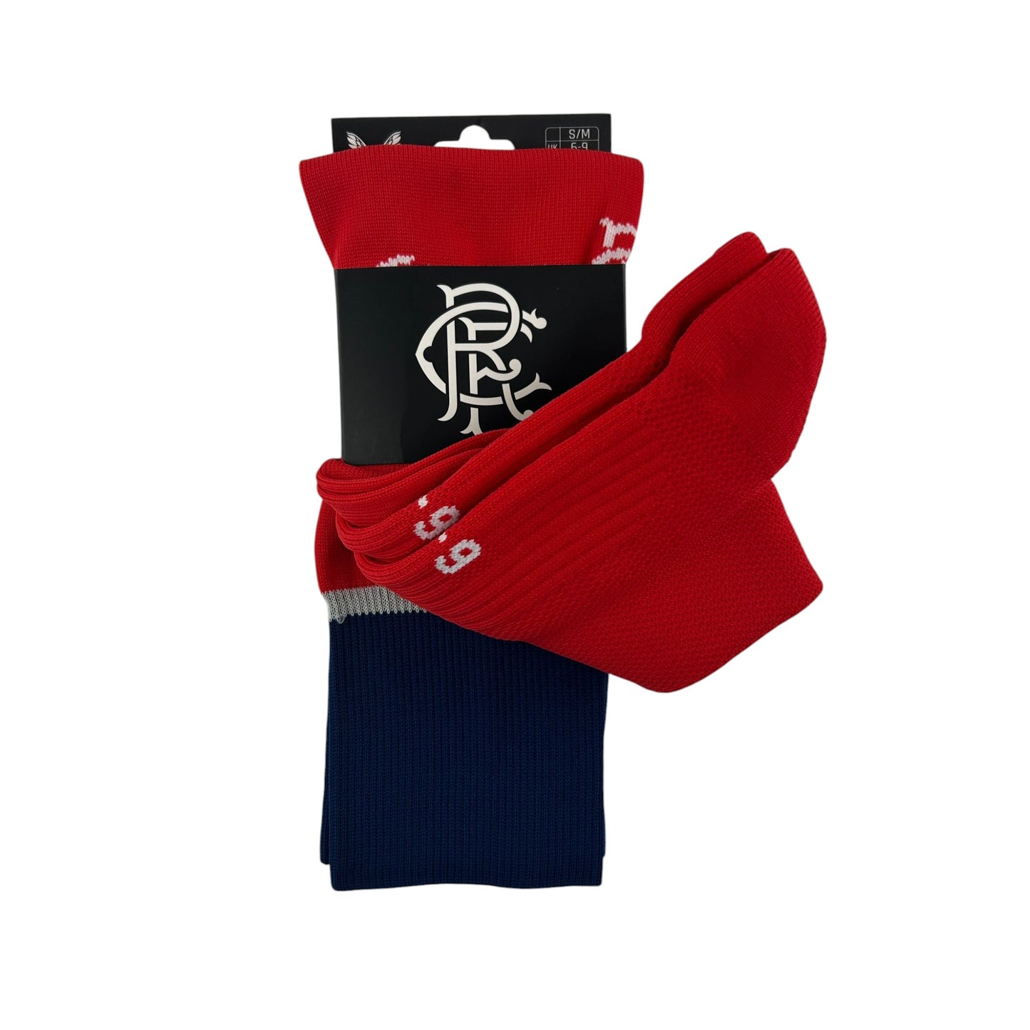 Castore Rangers FC Football Socks - Red with Blue Top