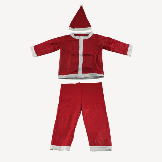 Running Imp Costume 5-8 years Red White Santa Claus Onesie