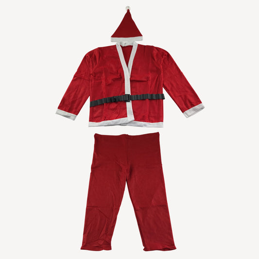 Running Imp Costume 9-14 years Red White Santa Claus Onesie