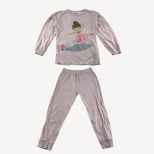 Mothercare Pyjama Set 5-6 Years Pink Ballerina Design Cotton