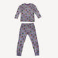 M&S Pyjama Set 9-10 Years Lilac Dog Pattern Cotton