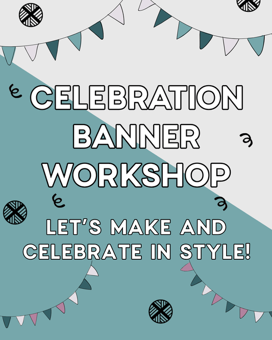 Celebration Banner Workshop Graphic