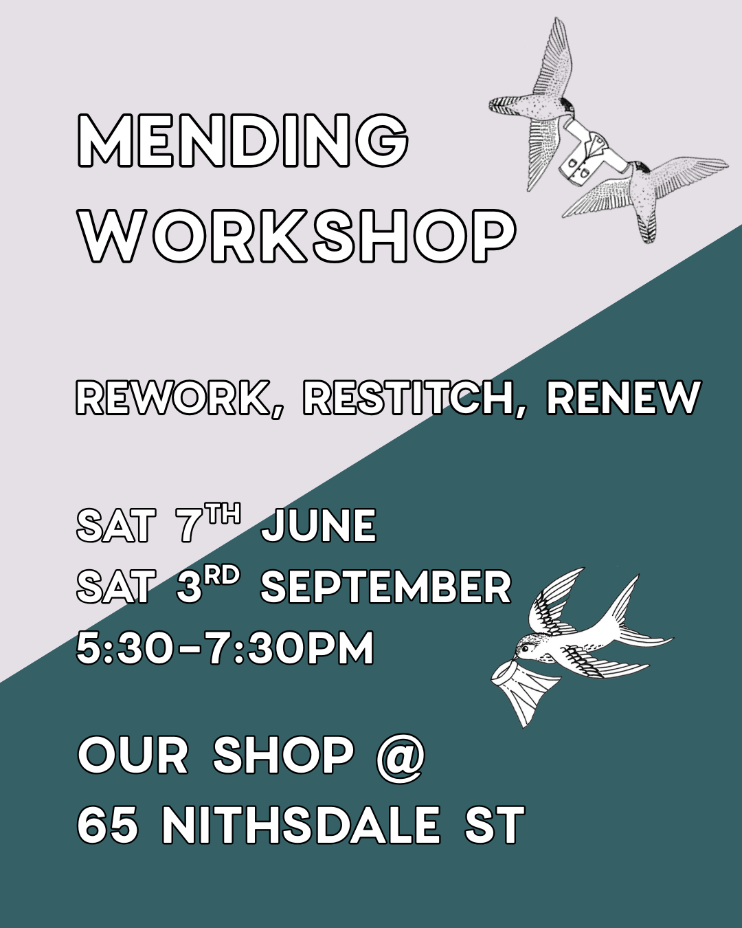 Mending Workshop - Rework, Restitch, Renew
