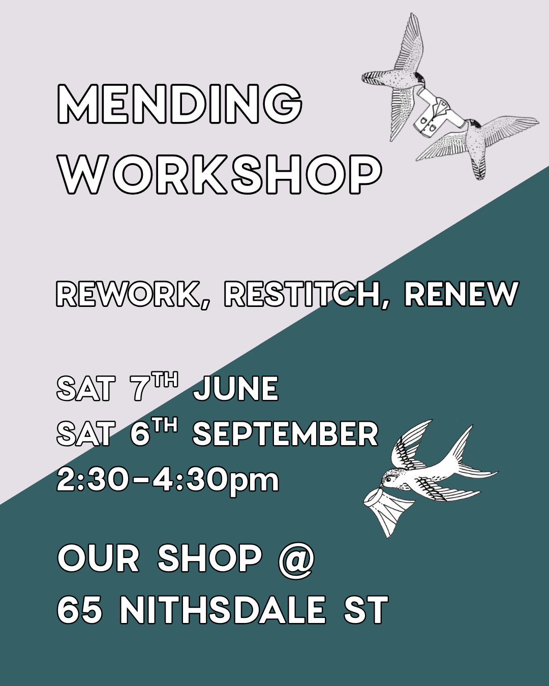 Mending Workshop - Rework, Restitch, Renew