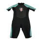 Yello 10-11 years youth medium black and light blue wetsuit polyester neoprene