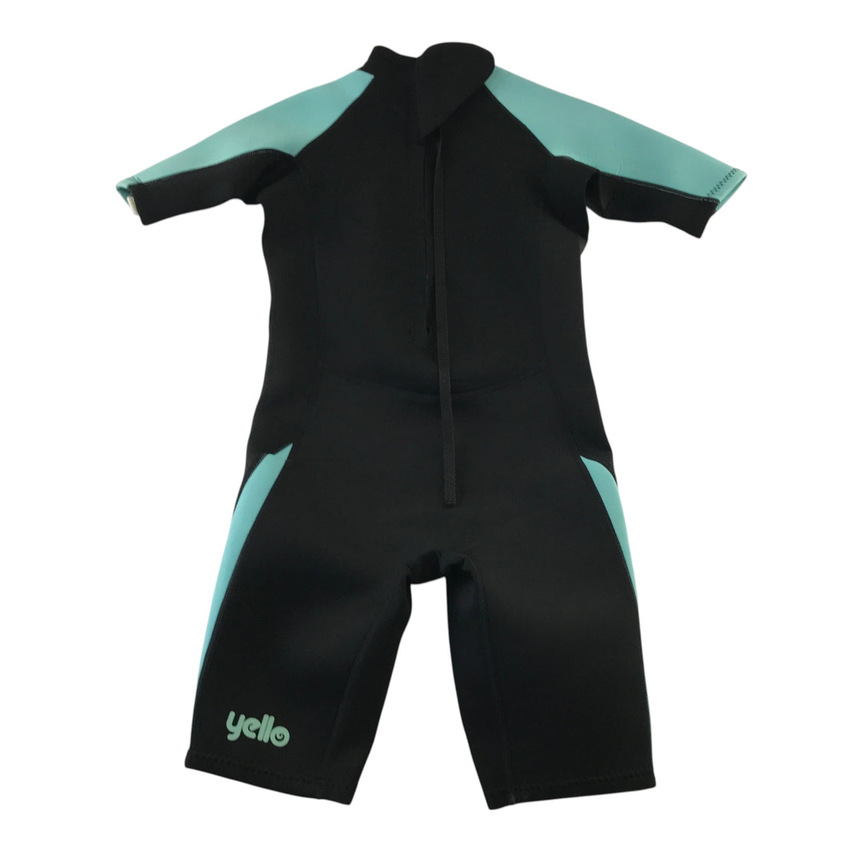 Yello 10-11 years youth medium black and light blue wetsuit polyester neoprene