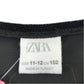 Zara 11-12 years black top polyester elastane