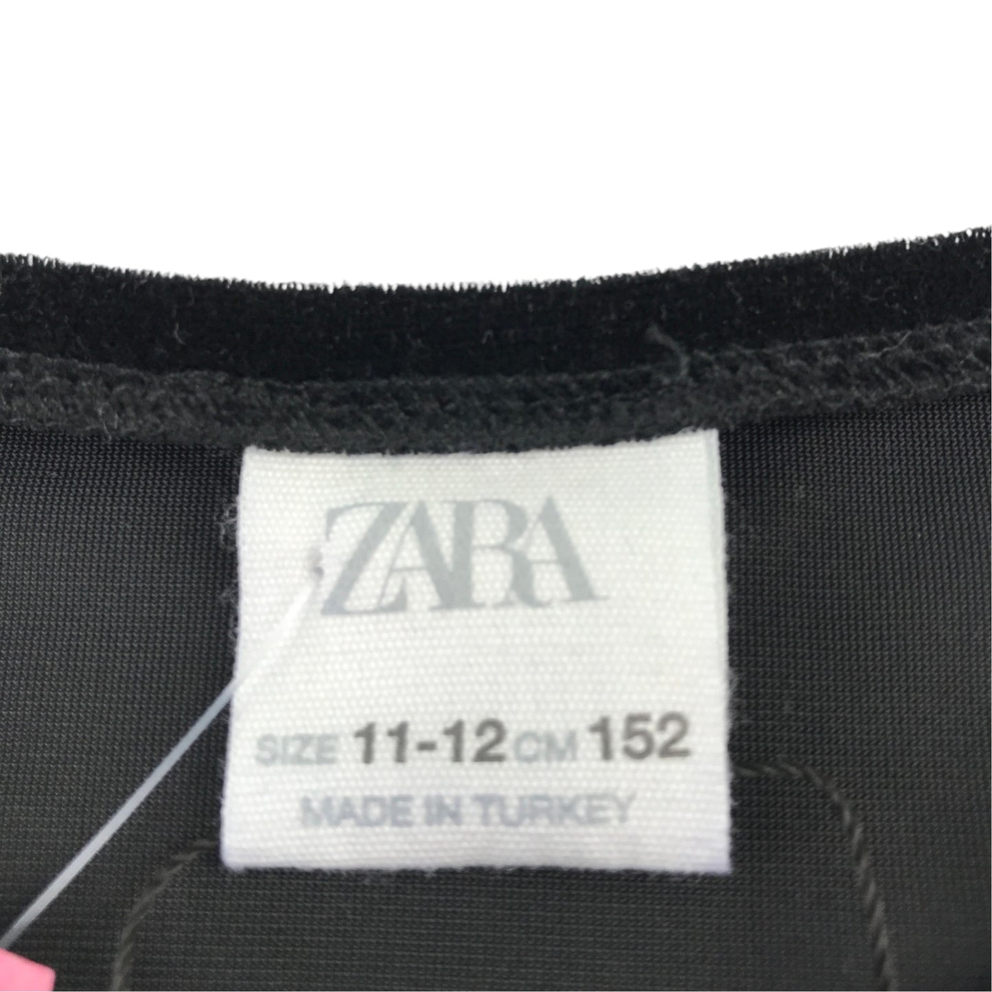 Zara 11-12 years black top polyester elastane