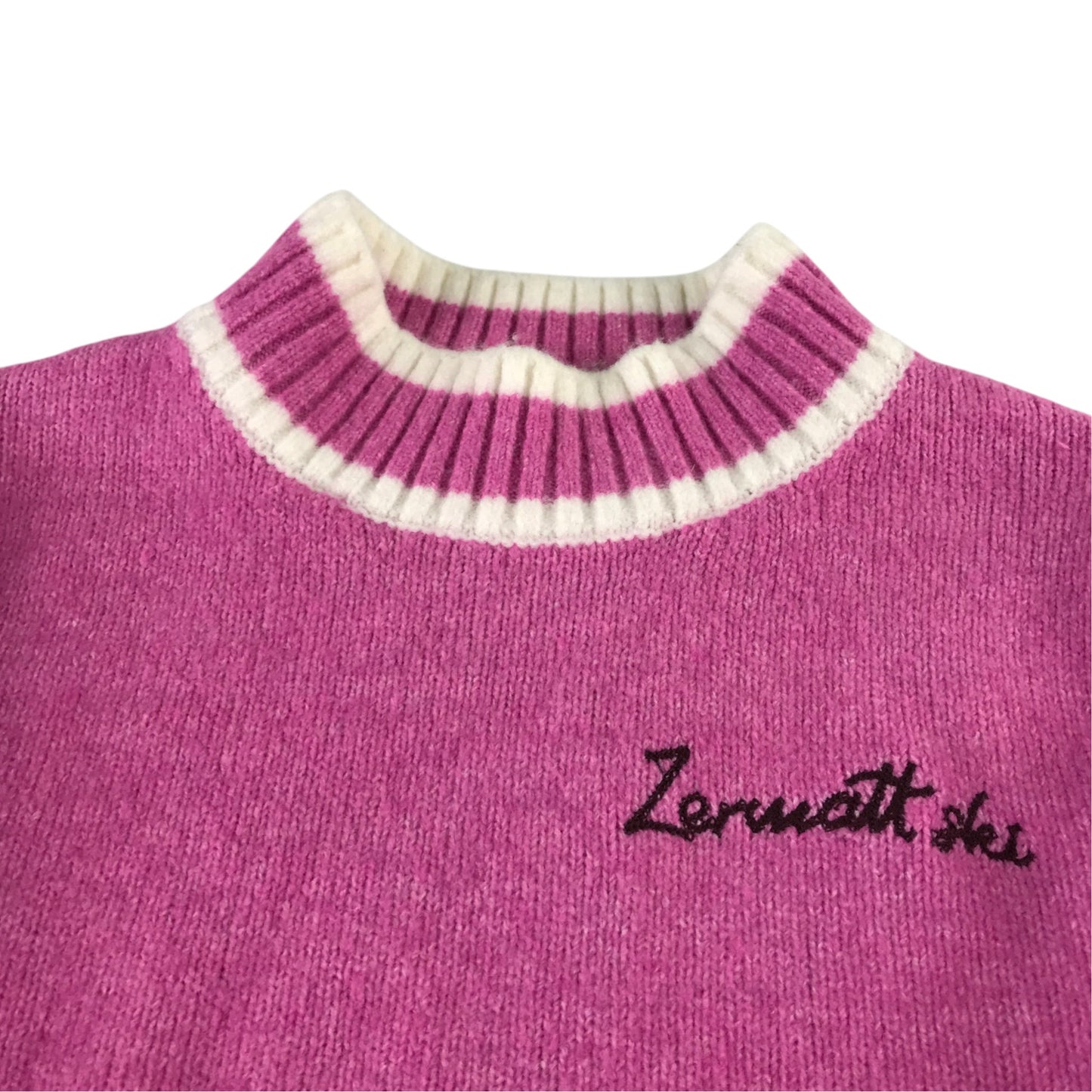 Zara 11-12 years pink fluffy jumper polyester acrylic wool