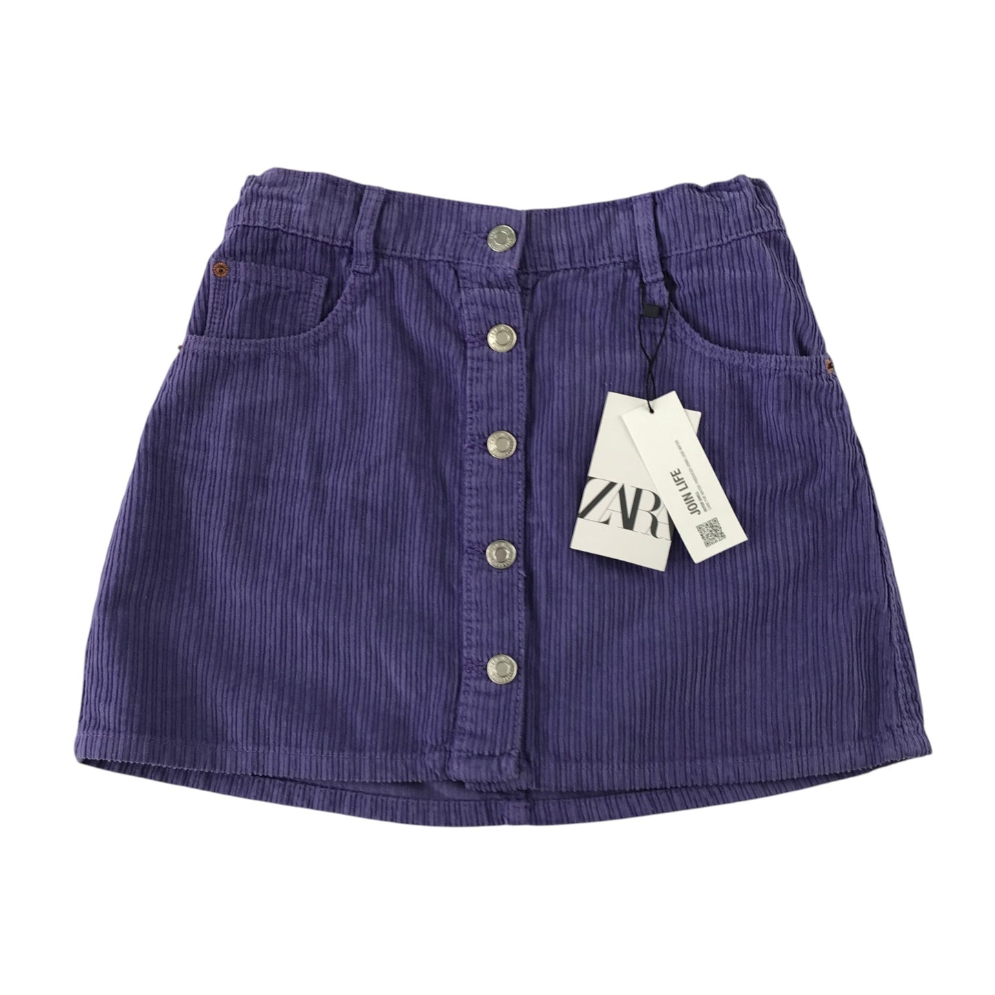 Zara 11-12 years purple corduroy skirt cotton
