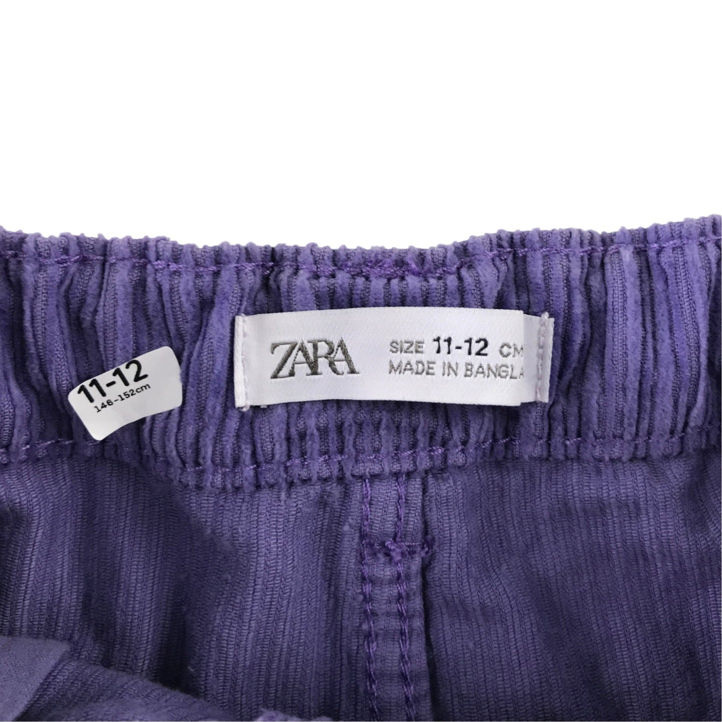 Zara 11-12 years purple corduroy skirt cotton