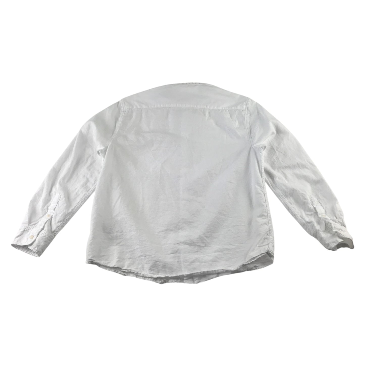 Zara 11-12 years white granddad collar shirt cotton