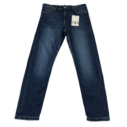 Zara 13-14 years blue denim jeans cotton elastane