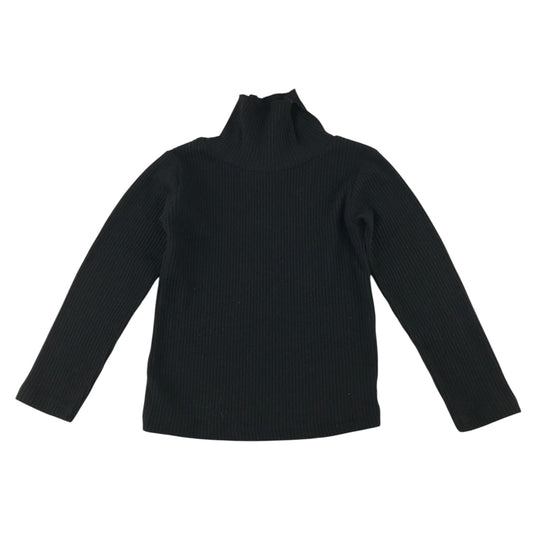 Zara 4-5 years black ribbed turtle neck jumper