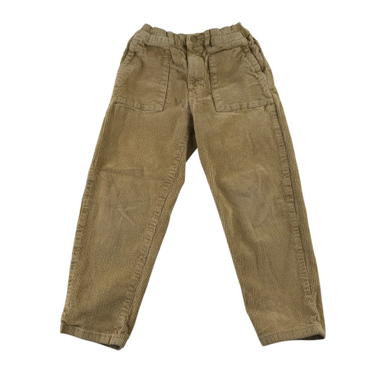 Zara 5-6 years brown corduroy trousers cotton polyester