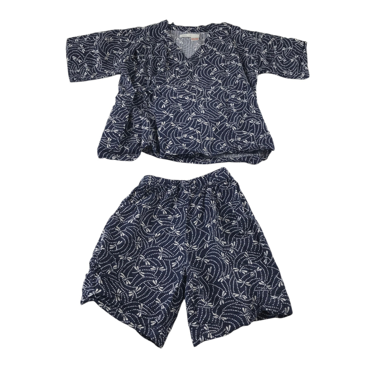 Zara 5-6 years dark blue pyjama set cotton viscose