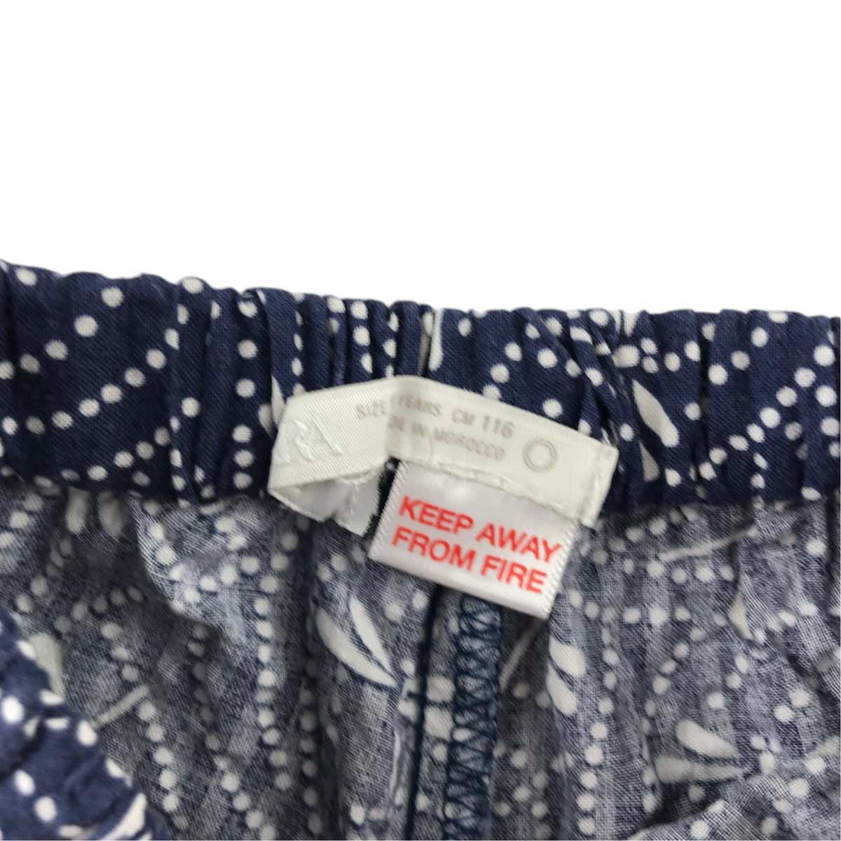 Zara 5-6 years dark blue pyjama set cotton viscose