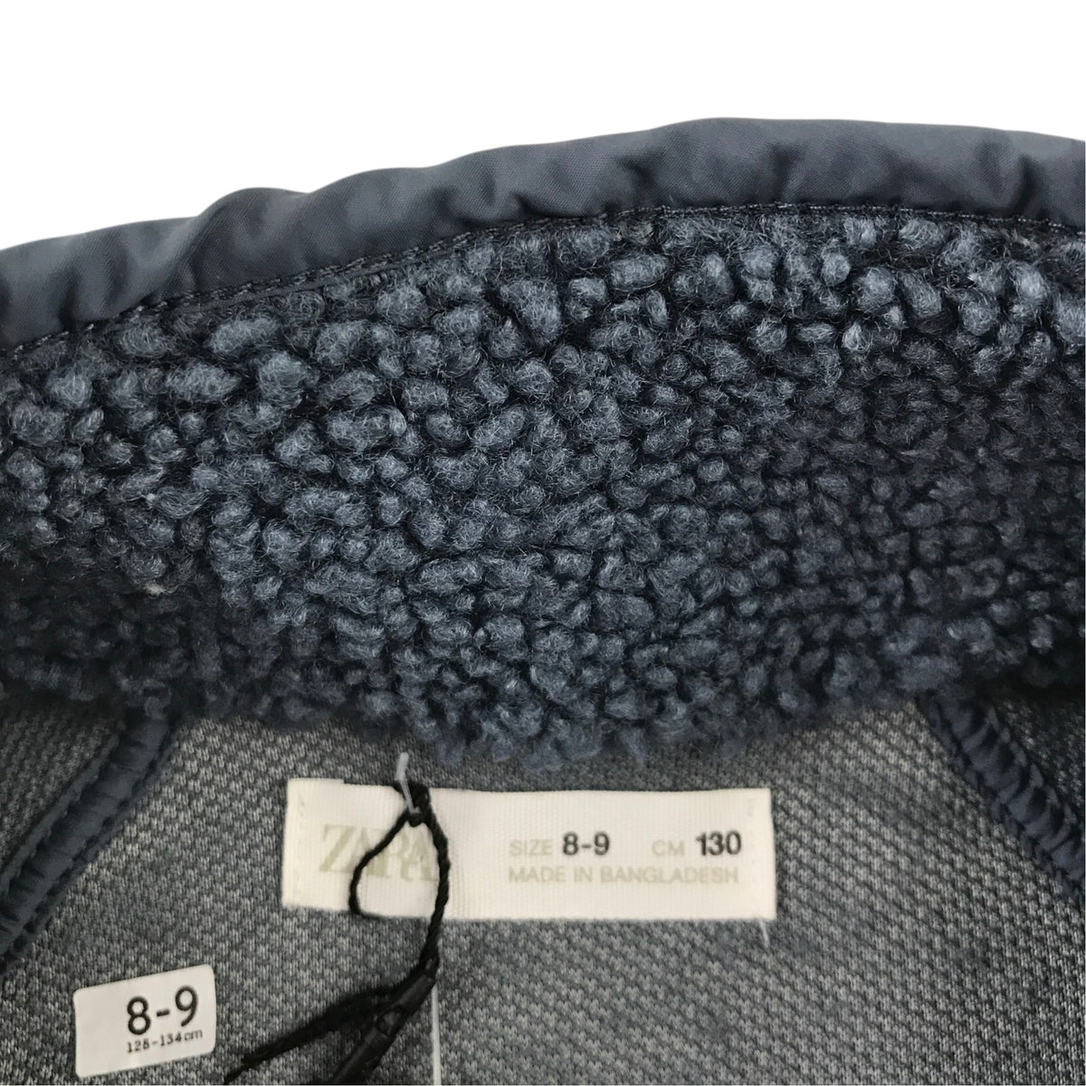 Zara 8-9 years dark grey fleece polyester
