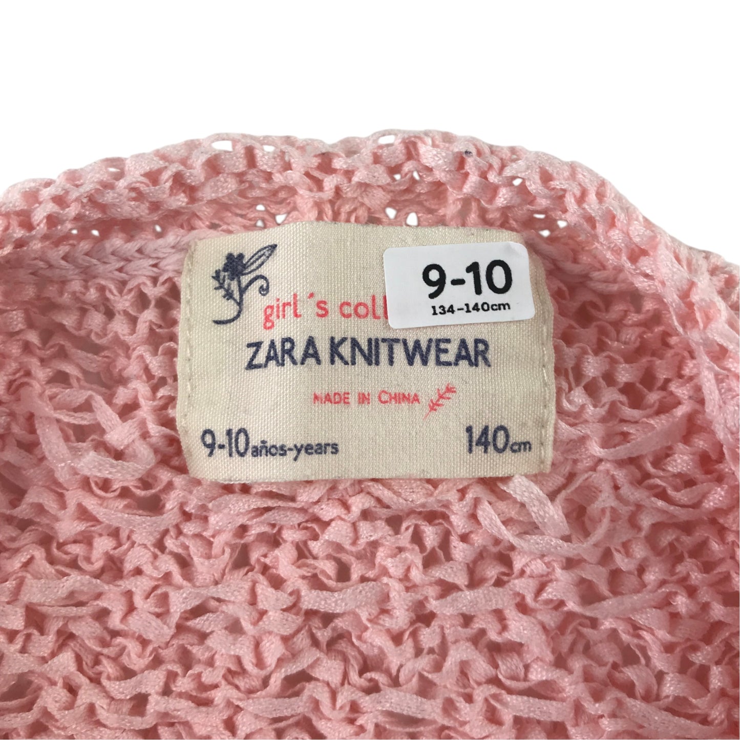 Zara 9-10 years pink knitwear jumper