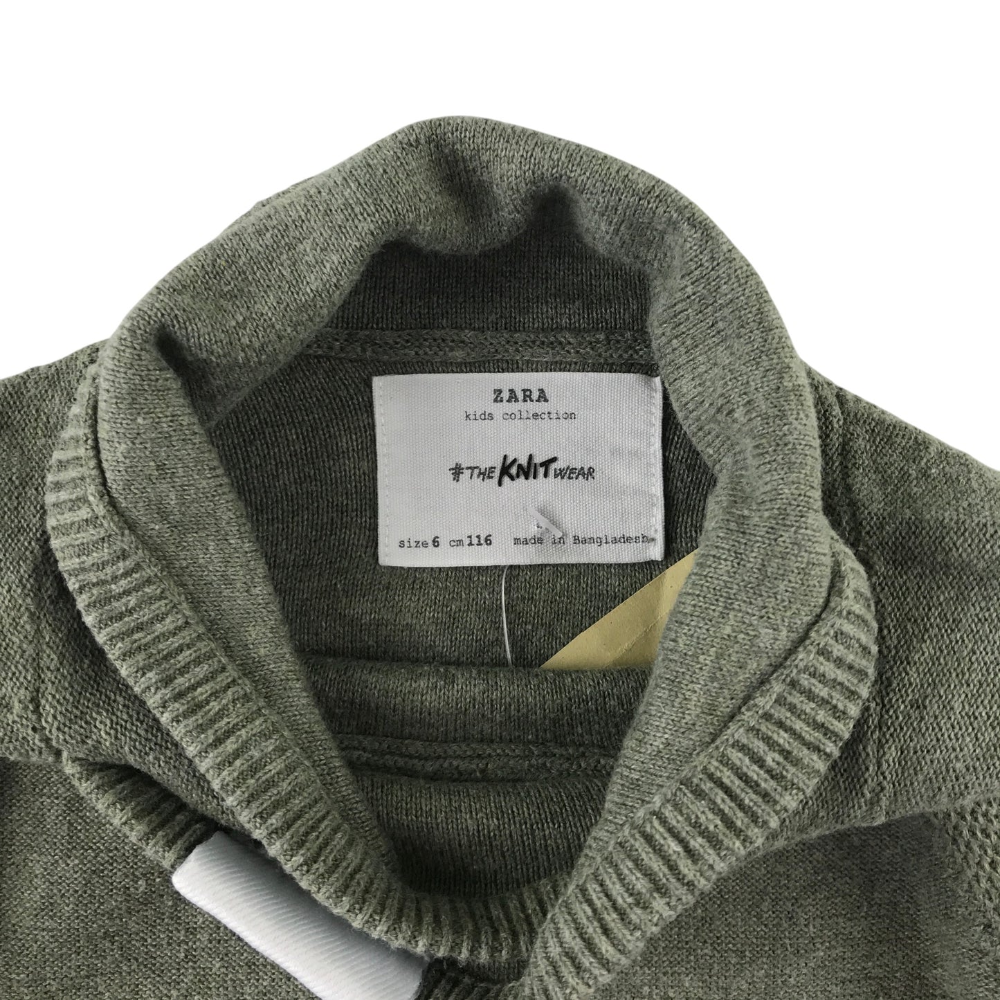 Zara 5-6 years dusty green jumper