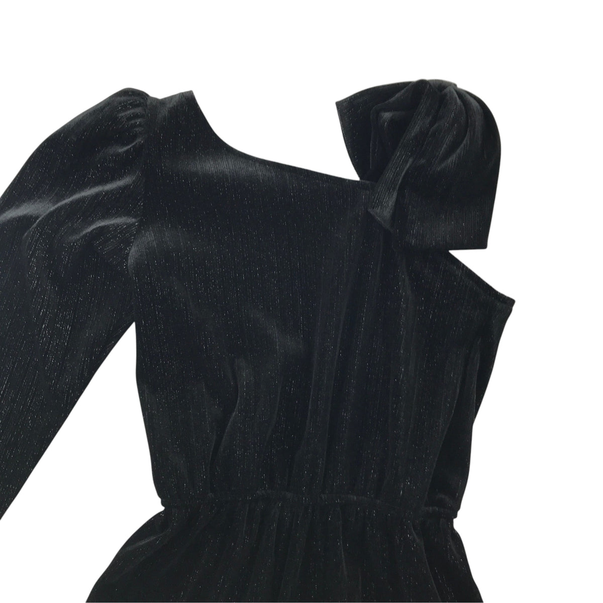 Zara 7-8 years black occasion jumpsuit sparkly velvet style polyester elastane polyamide