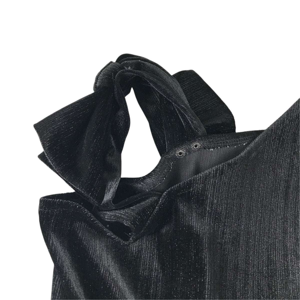 Zara 7-8 years black occasion jumpsuit sparkly velvet style polyester elastane polyamide