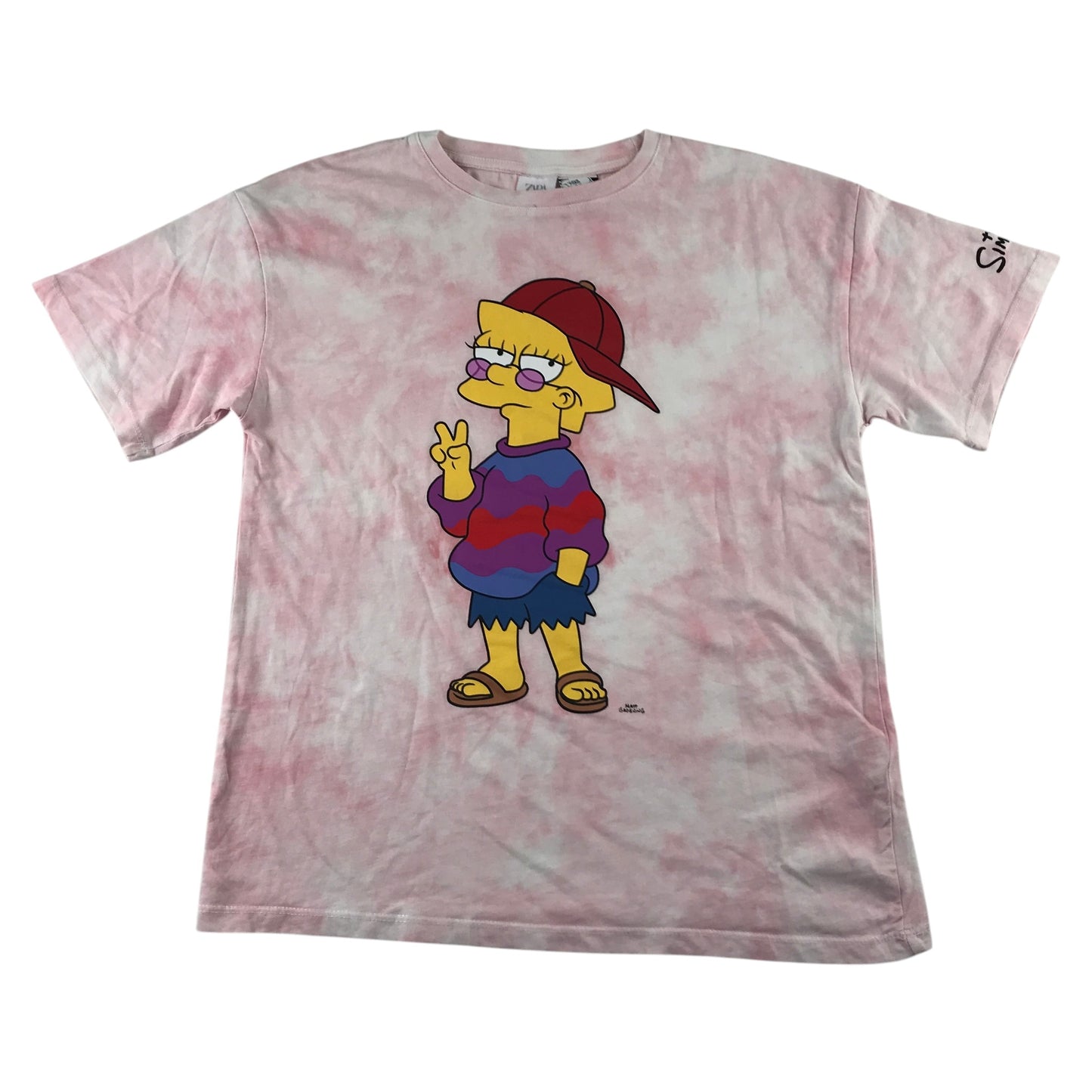 Zara and Primark summer bundle 9-10 years pink Lisa Simpson oversized t-shirt and lilac shorts cotton
