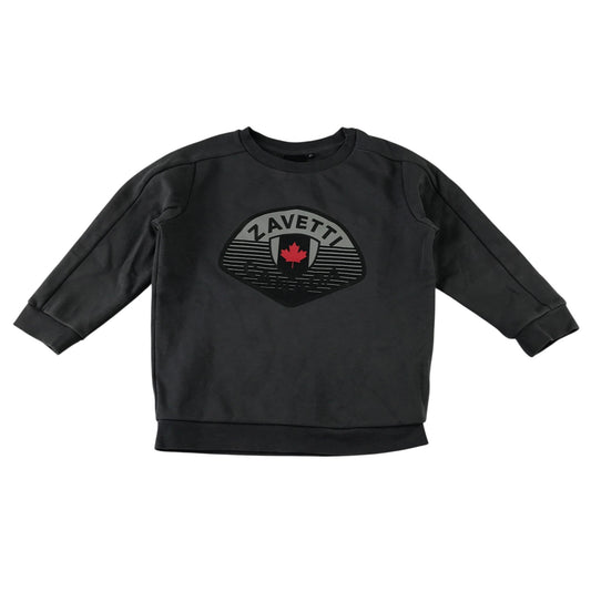 Zavetti Canada 6-7 years dark grey print sweater