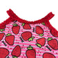 Zoggs swimsuit 4-5 years pink and red strawberries one piece cossie