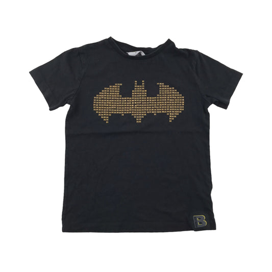 Next t-shirt 5-6 years black Batman studs short sleeve cotton