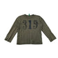 Benetton t-shirt 4-6 years khaki long sleeve print pattern