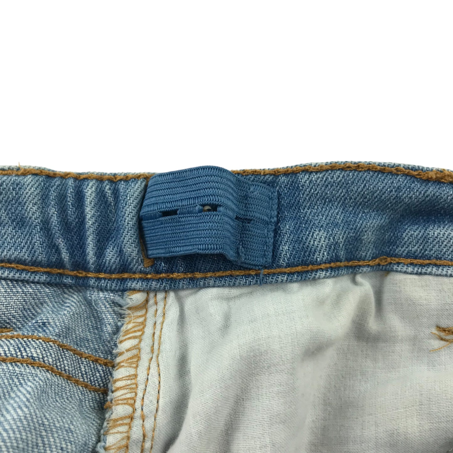 F&F shorts 6-7 years light blue denim worn effect stretchy