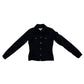 &et UK 6 black denim style jacket cotton elastane