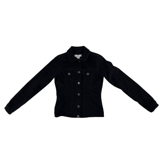 &et UK 6 black denim style jacket cotton elastane