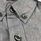 French Connection shirt mens size L light navy smart casual button up cotton