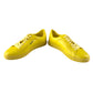 Pangaia trainers shoe size UK 5 yellow grape leather vegan