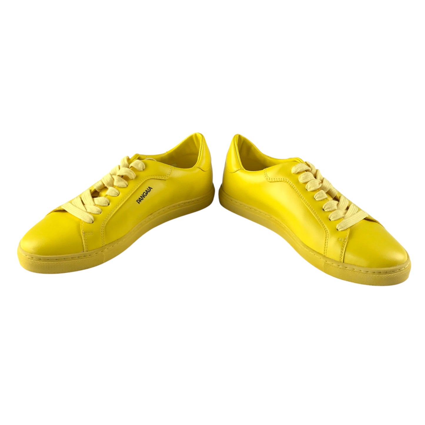 Pangaia trainers shoe size UK 5 yellow grape leather vegan
