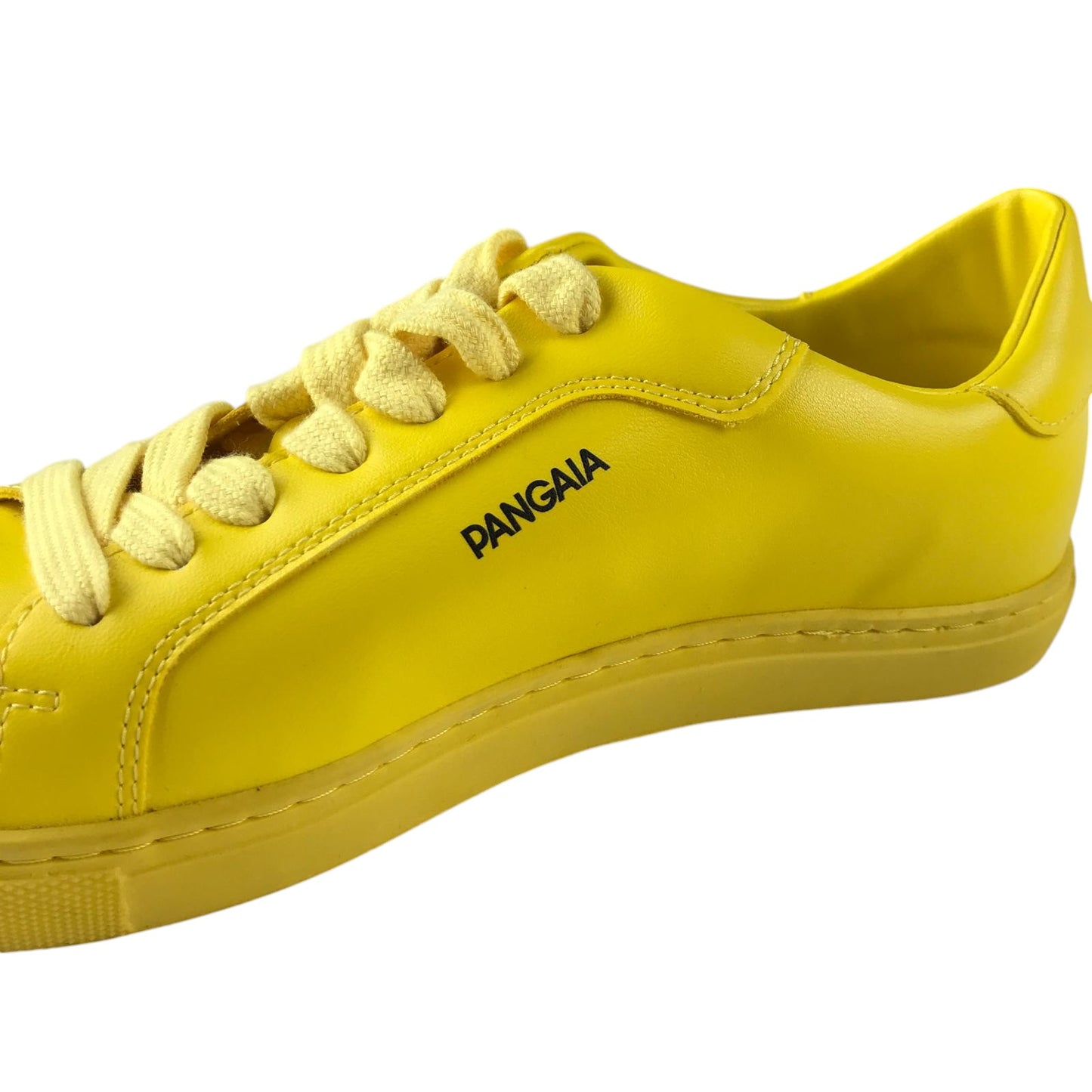 Pangaia trainers shoe size UK 5 yellow grape leather vegan