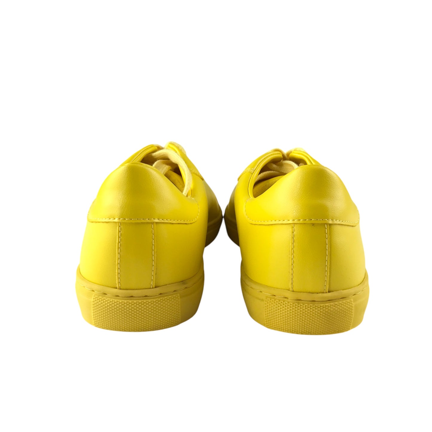Pangaia trainers shoe size UK 5 yellow grape leather vegan