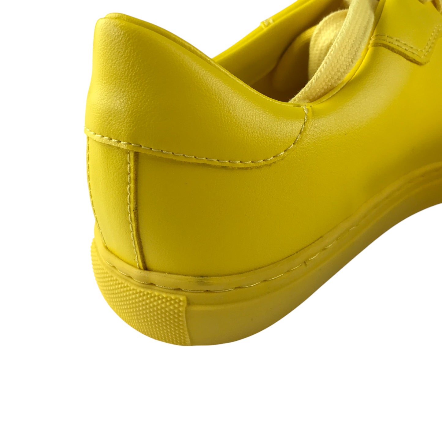 Pangaia trainers shoe size UK 5 yellow grape leather vegan